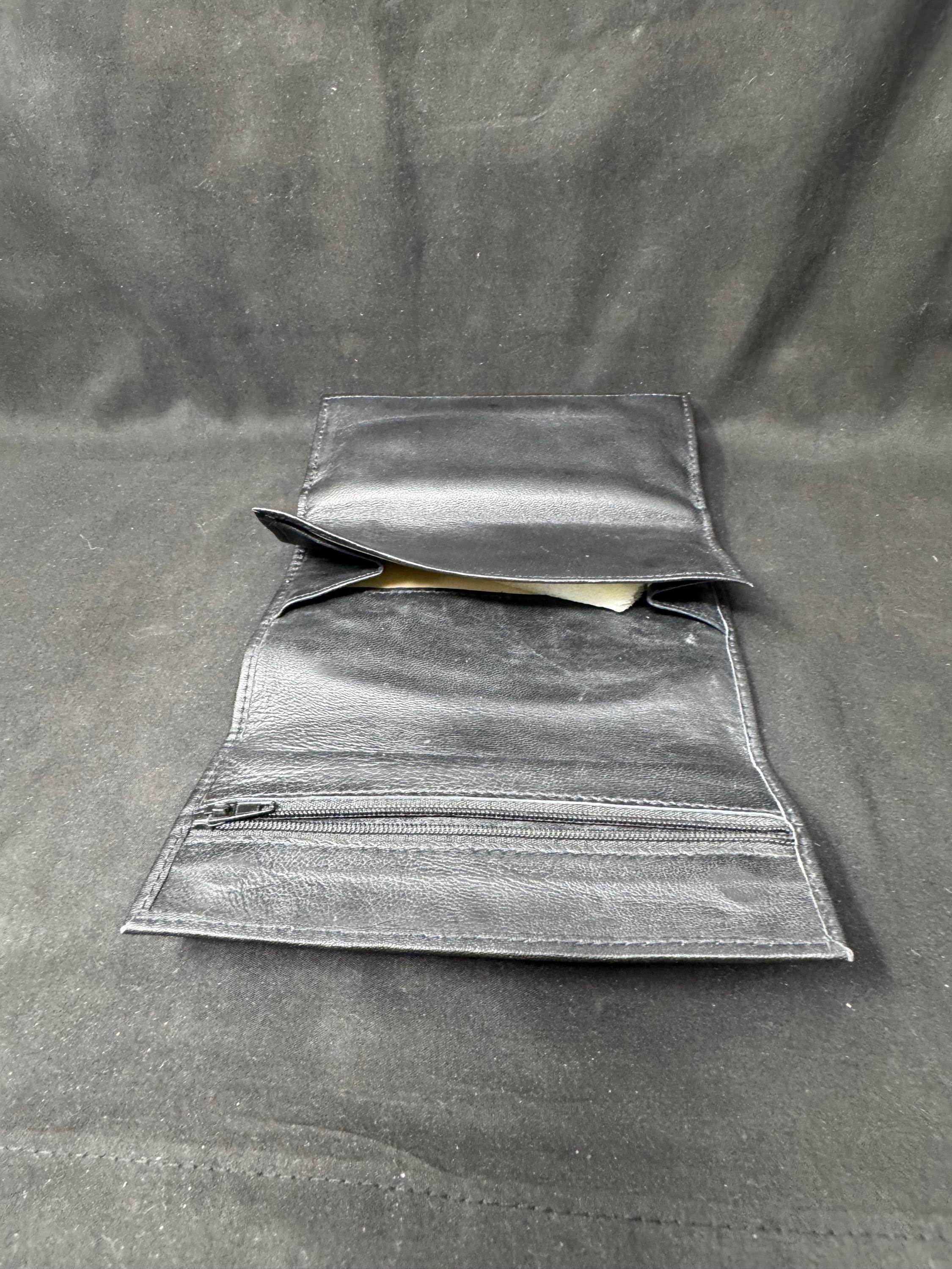 Connoisseur's Leather Tobacco Pouch with Hydration System - Roll-Up Design 5