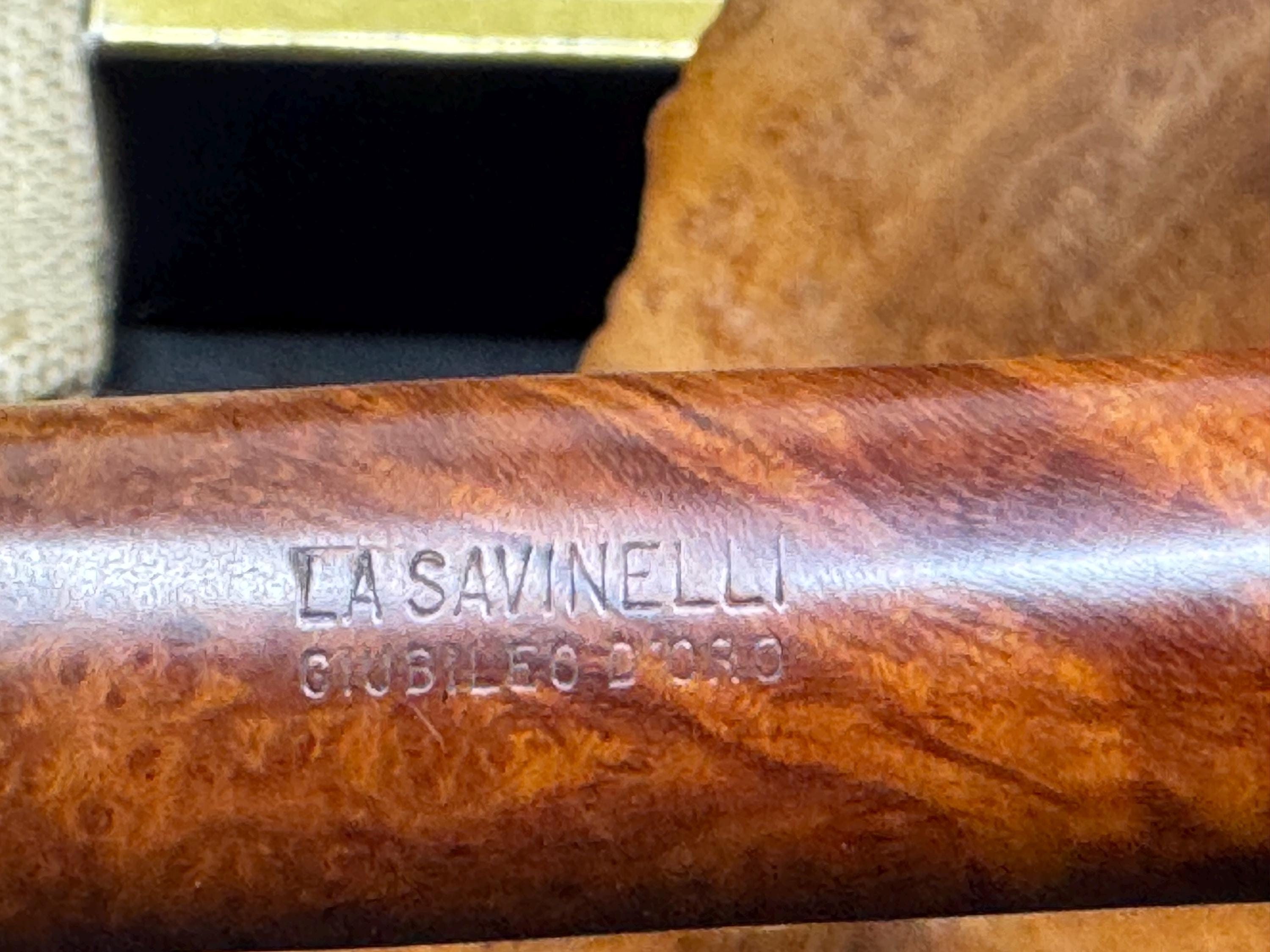 Savinelli Giubileo d'Oro Canadian 802 L - 1980s Three Gold Dots Straight Grain Fiammata 7