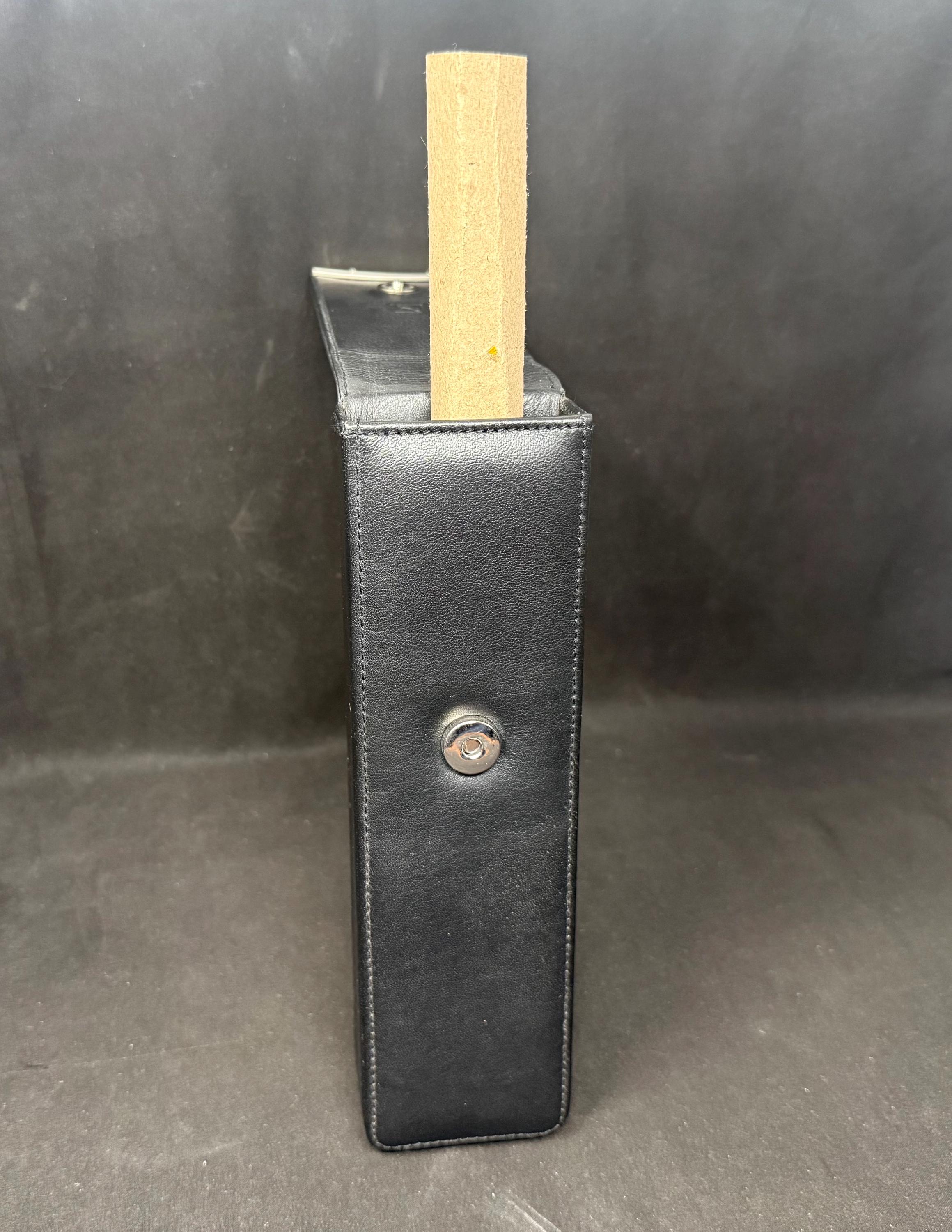 Collectors' Vault Genuine Leather Box - 8x2.25x1 Storage Case for Pipes & Tools 5