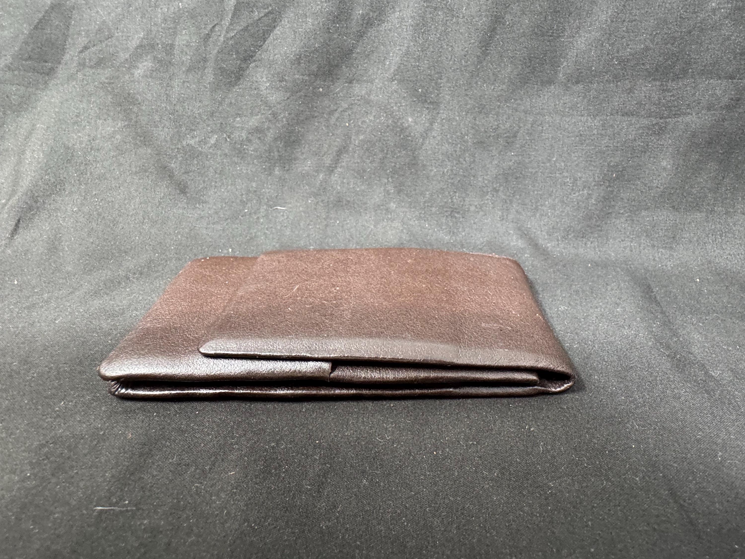 Vintage German Leather 3-Cigar Travel Case | Textured Light Coffee | Tabakgeschaft Estate 7