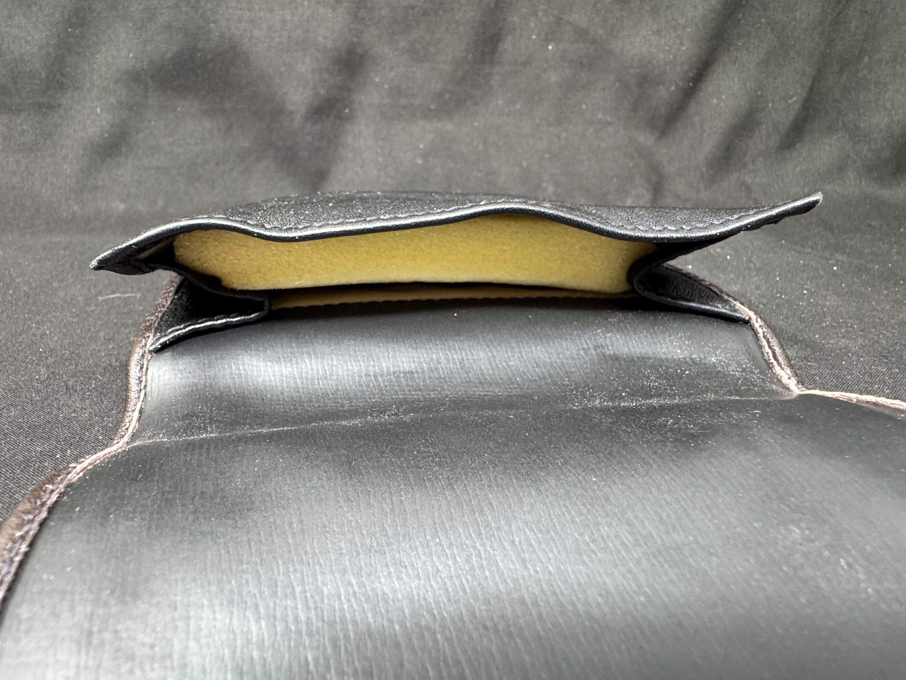 Mid-Century Genuine Leather Tobacco Caddy | Single-Pocket Stationary Cellar | 2oz+ Capacity 6