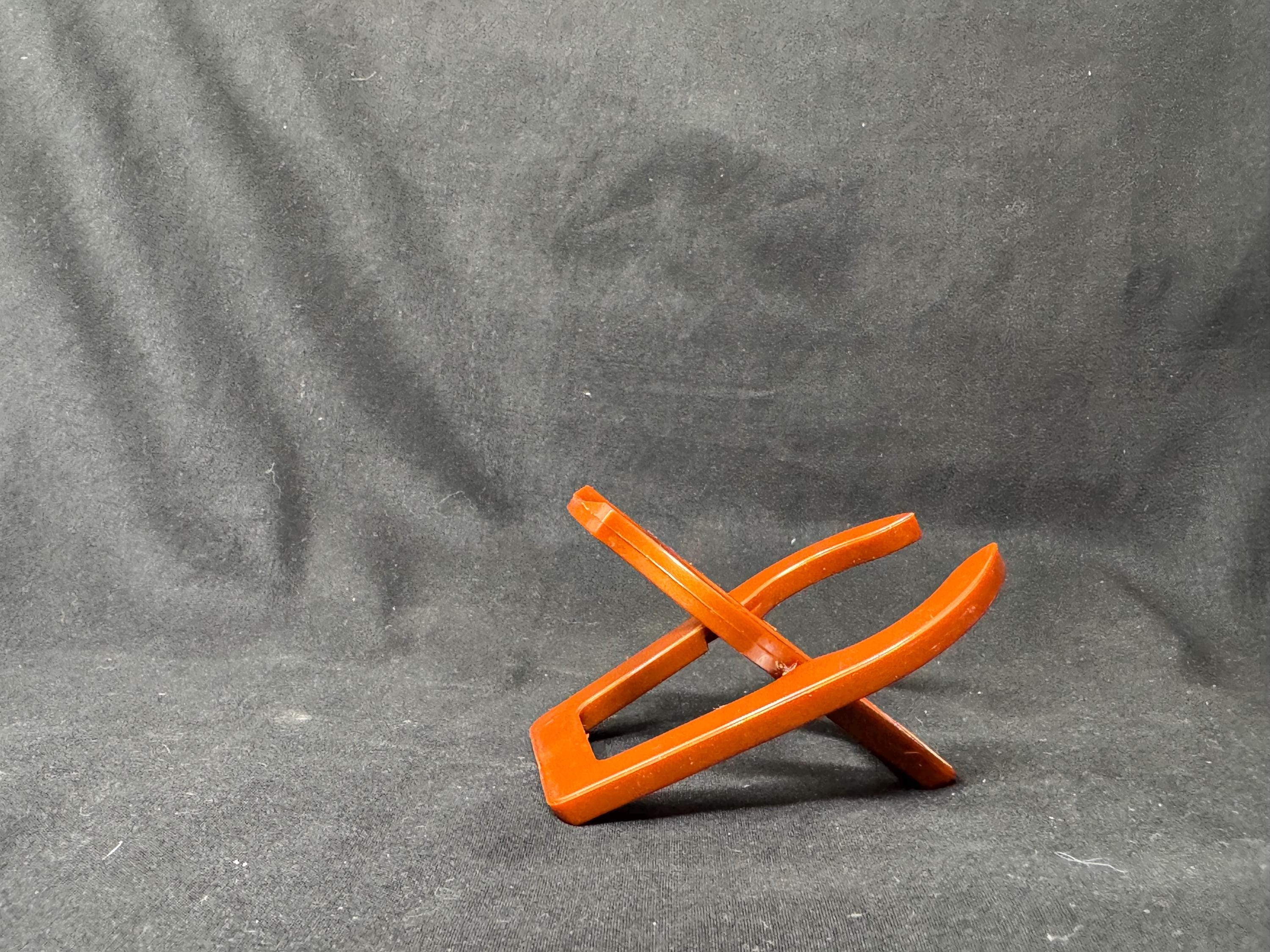 ATOMIC Folding Micro Pipe Stand - 7g Portable Mid-Century Modern NOS 10