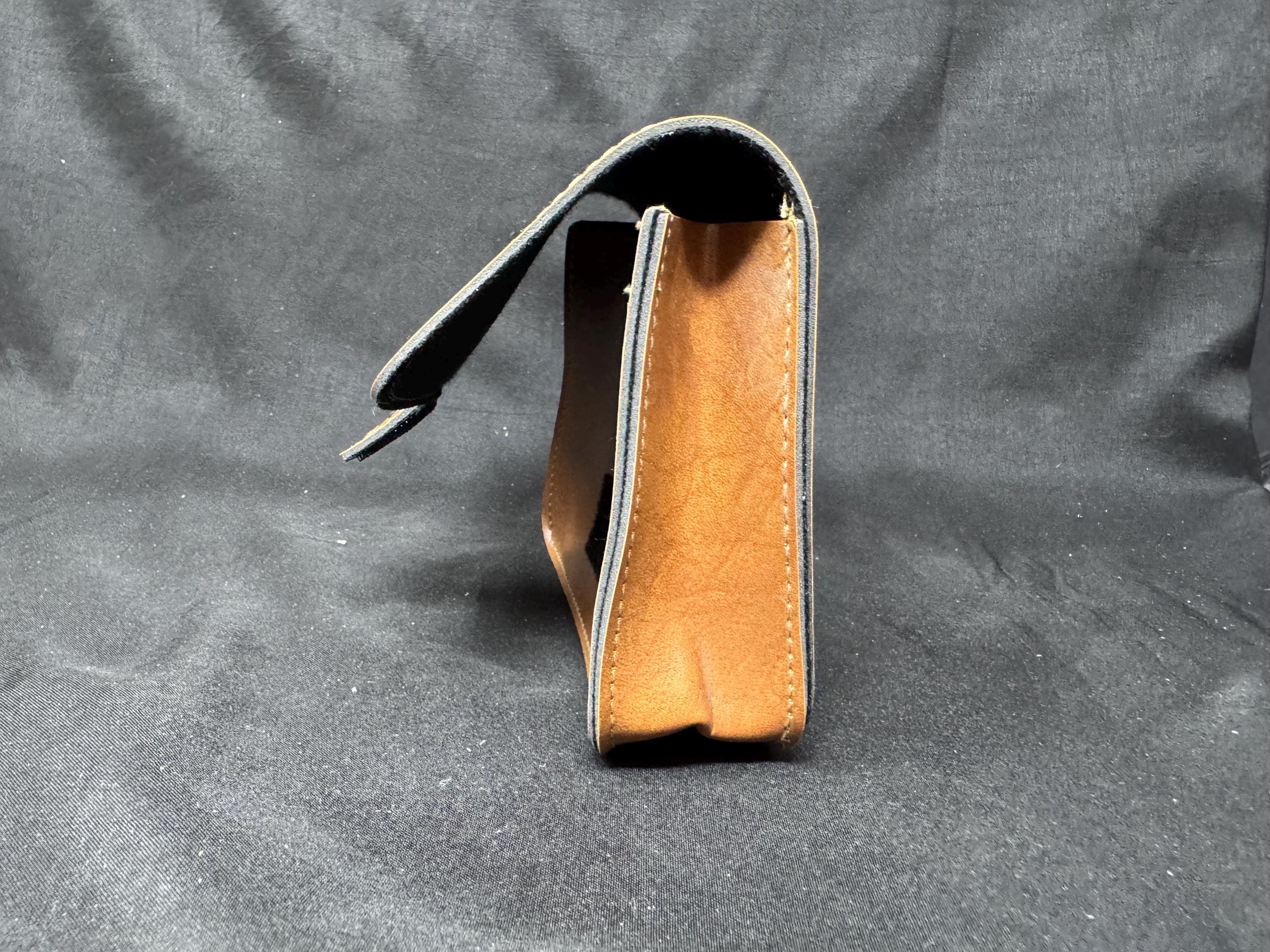 Vintage German Tan Leather Belt Pouch - Tobacco/EDC Case - NOS Condition 6
