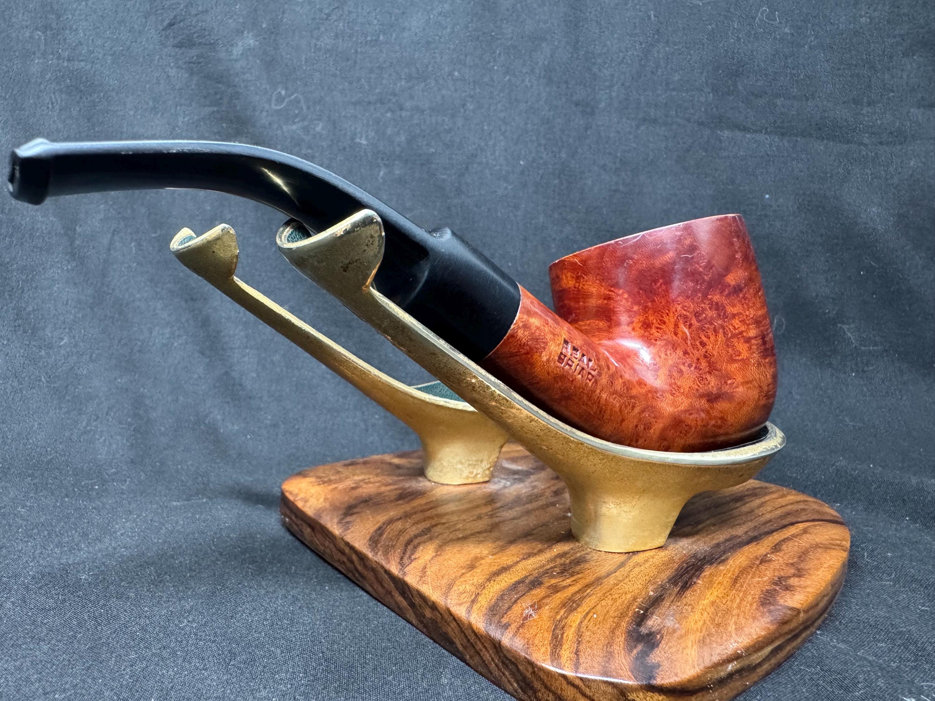 Las Vegas Smooth Bent Pot Billiard Calabash - Mediterranean Briar Estate Pipe 7