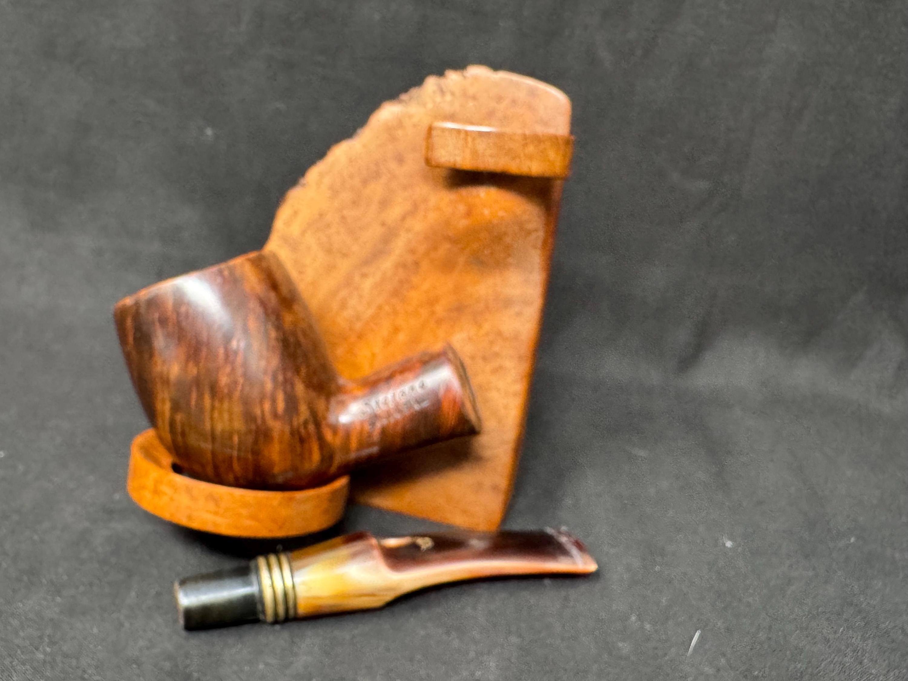 Stefano Santambrogio Exclusive Selected Briar Chubby Billiard - Italian Artisanal Estate Pipe, SKU-355 8