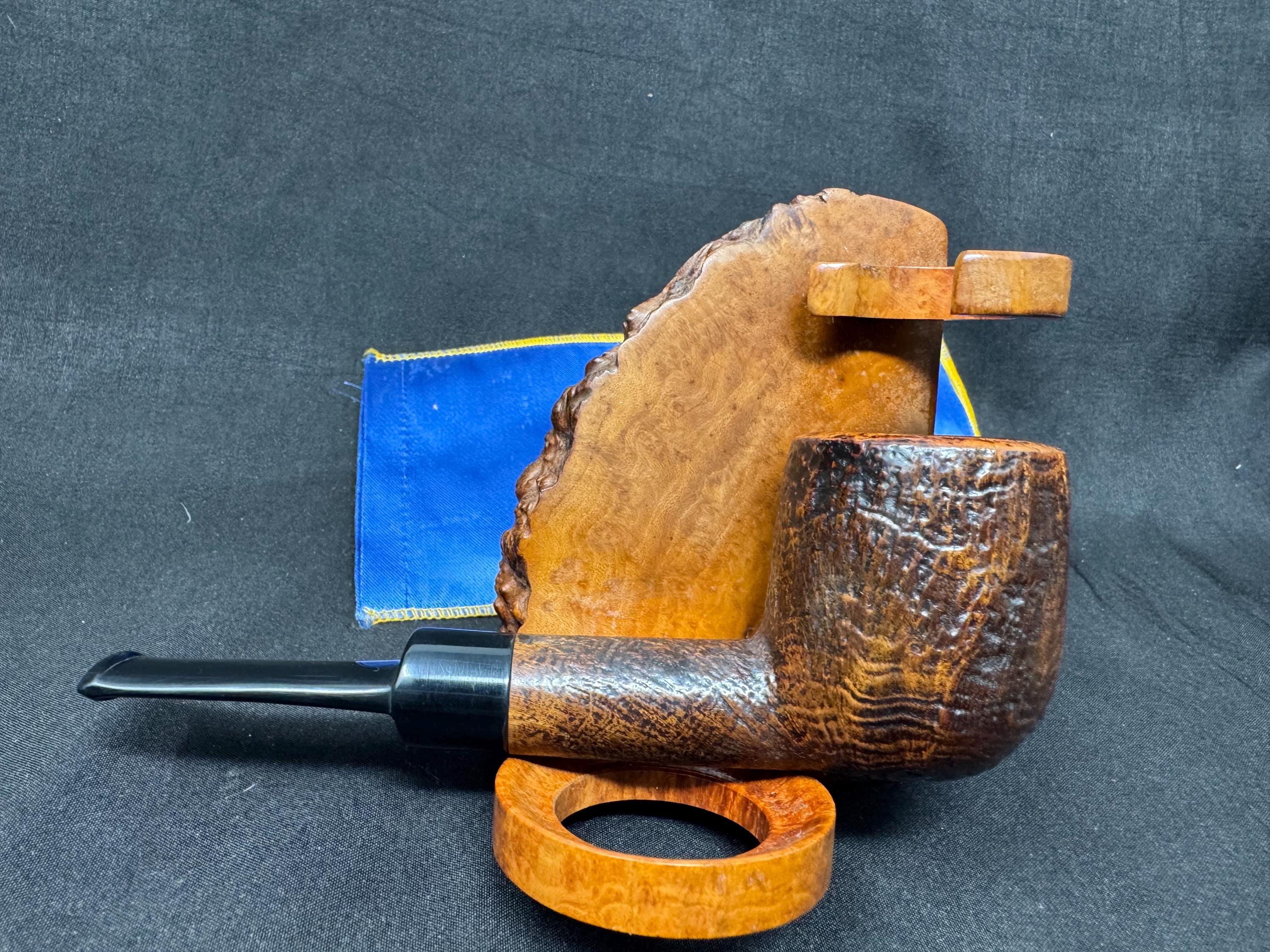 Savinelli Collection 1994 Sandblasted Billiard | Limited Annual Edition | Brass Placard | Italian Masterpiece for Collectors.SKU-246 2