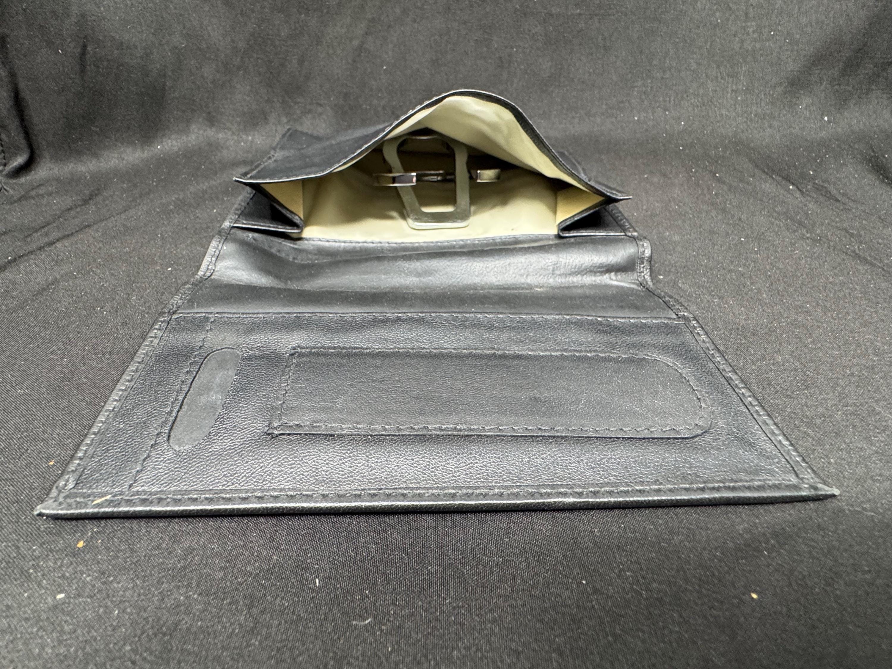 Vintage German Leather Tobacco & Tool Roll Tri-Fold Travel Organizer – Estate Accessory 7