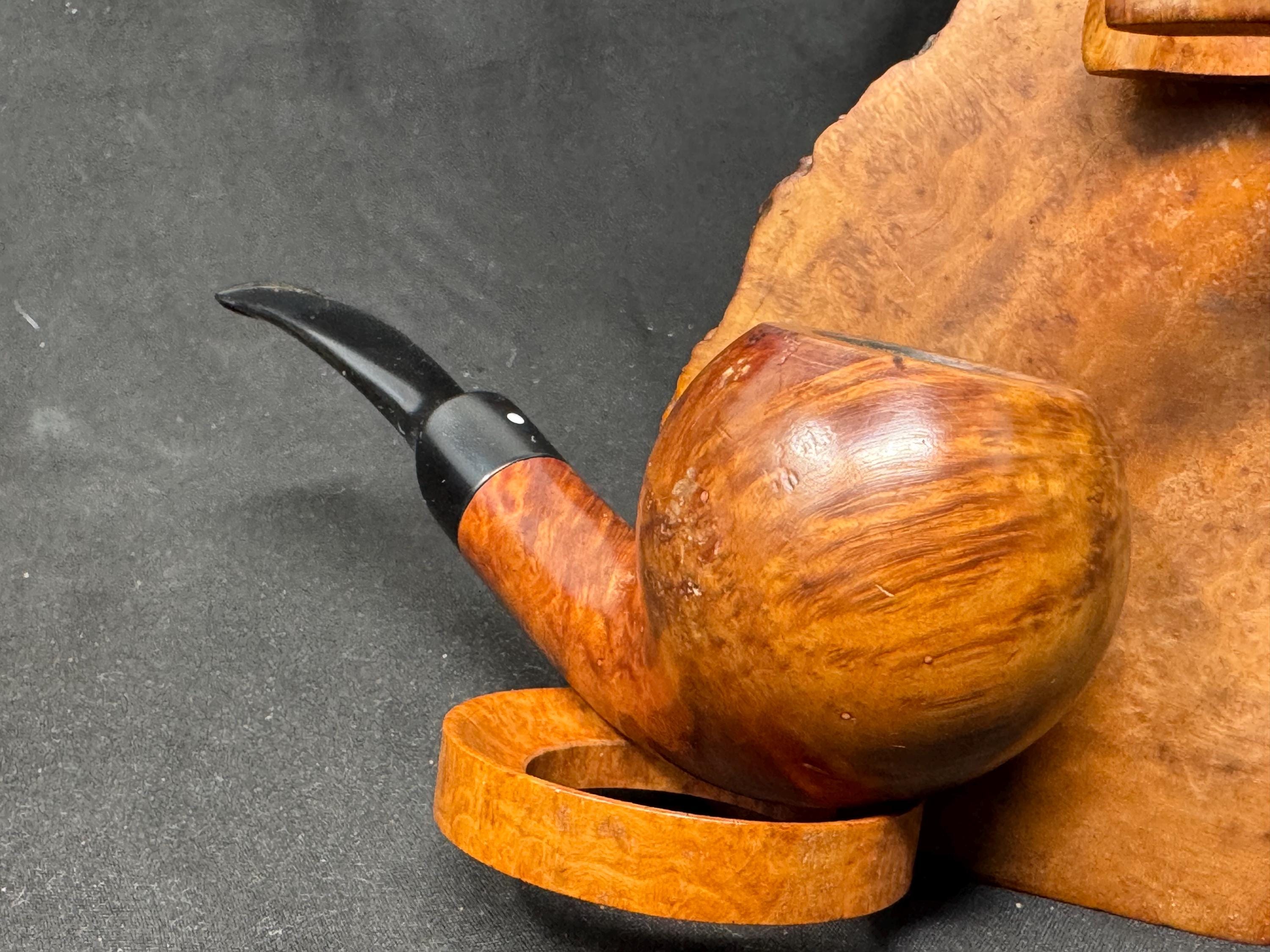 Vauen Luxus 3075 Smooth Bent Apple | Exceptional Bird's Eye Briar | German Estate 8