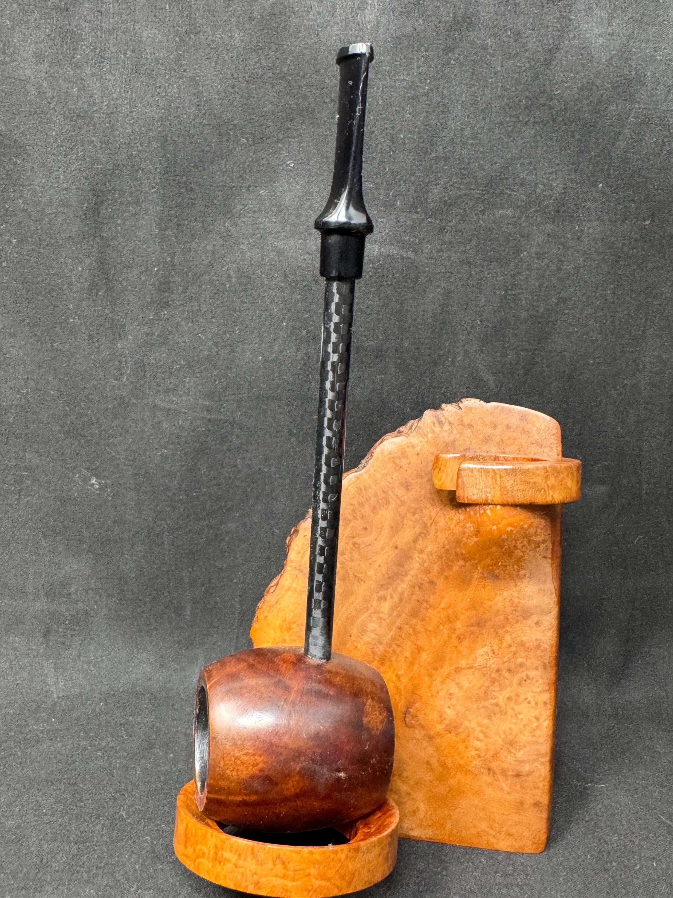 Worobiec Popeye Smooth Apple Sitter - Polish Workshop Estate Pipe