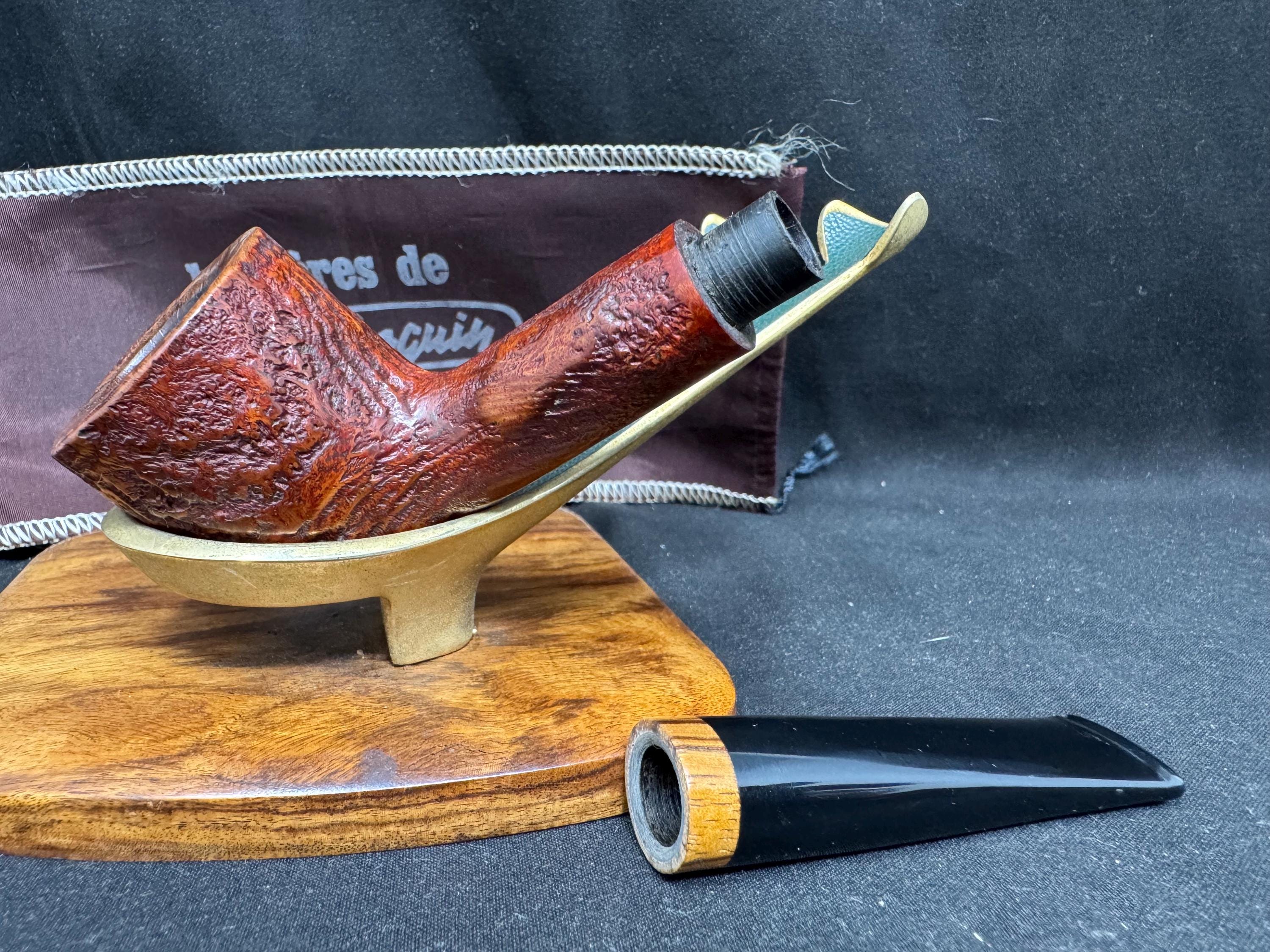 French Estate Butz Choquin JURA 1009 Sandblast Straight Billiard Pipe 9