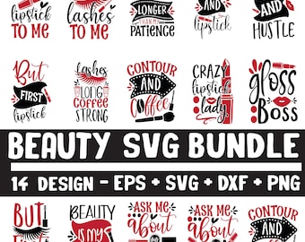 Beauty SVG Bundle: Makeup Artist Designs (Digital Download)