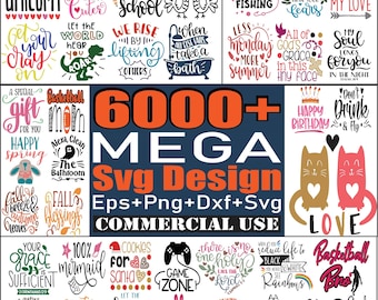 6000+ Mega SVG Design Bundle: Cricut & Silhouette Cut Files