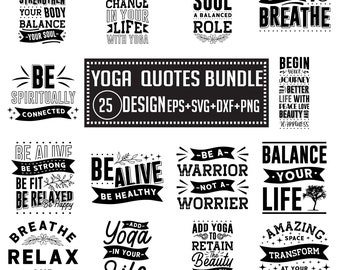 Yoga SVG Design Bundle: Meditation, Lotus, Mandala (Digital Download)