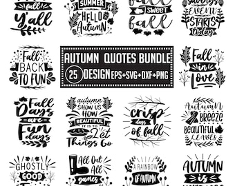 Autumn SVG Bundle: Fall Designs, Thanksgiving Quotes - Cricut & Silhouette Cut Files