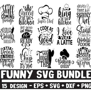 Funny Apron SVG Bundle, kitchen towel svg, cooking svg, Funny Kitchen SVG Bundle, Kitchen Saying, Kitchen Quote, Apron svg, Kitchen sign svg