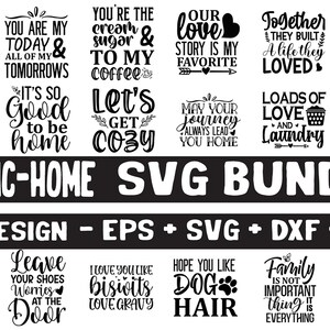 Rustic Home Quotes SVG Bundle: Farmhouse Sign Cut Files