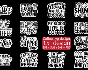 Coffee designs / tshirt design / Include 15 Designs