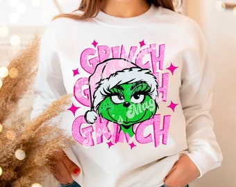 GRINCH PINK somente png