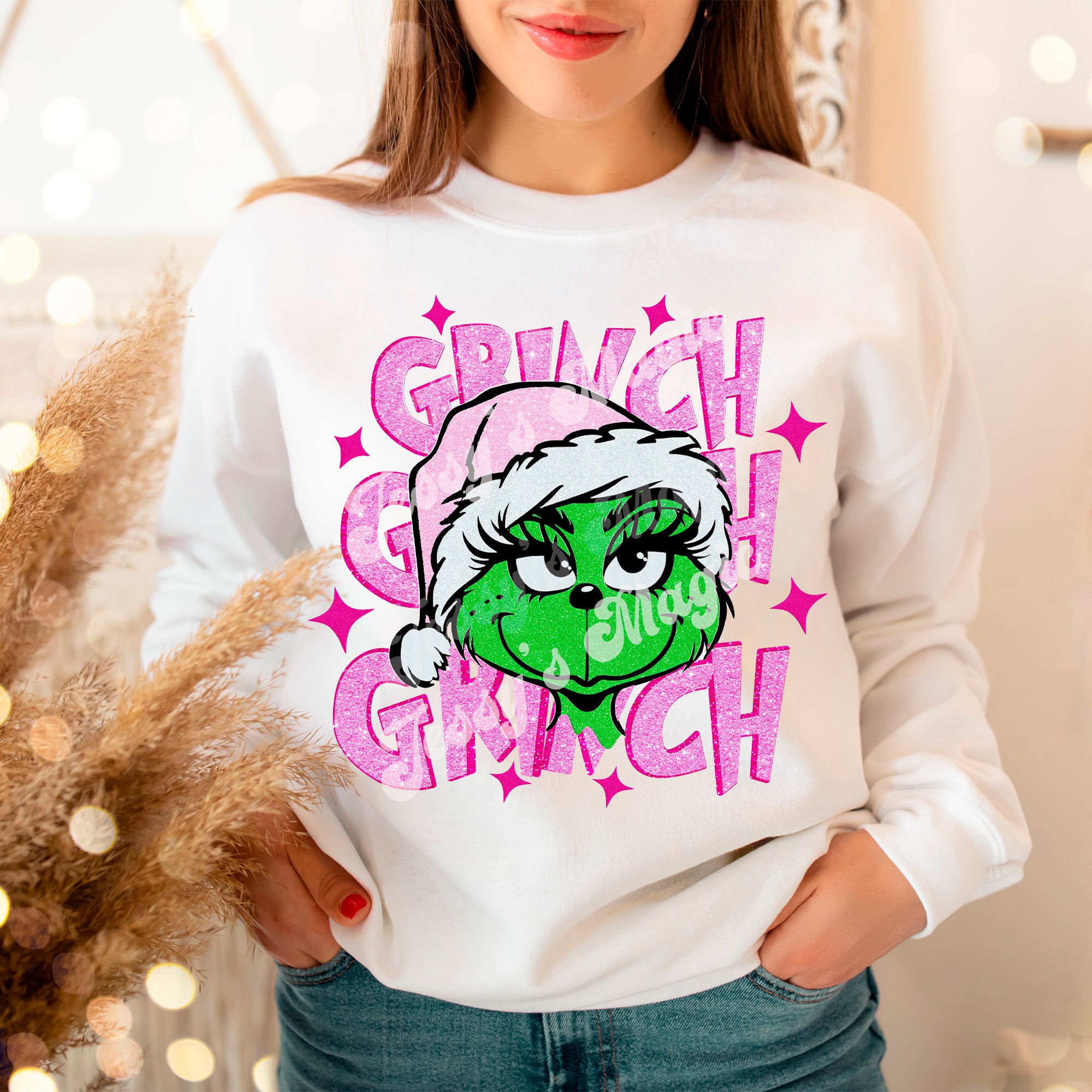 GRINCH PINK Only Png - Etsy
