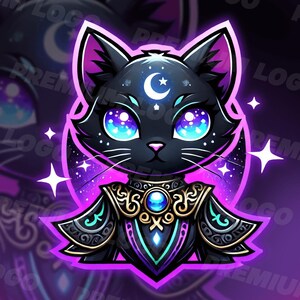 Custom Wizard Cat Mascot Logo | Twitch logo, YouTube logo, Mascot logo, Twitch graphic, Esports logo, Custom Username, Twitch branding