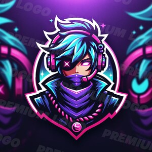 Custom Boy Logo | Twitch logo, YouTube logo, Kick logo, Mascot logo, Twitch graphic, Esports logo, Custom Username, Twitch branding
