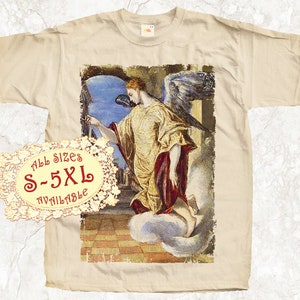 Saint Gabriel V10 Catolic T SHIRT All sizes S-5XL Religious Christian Catholic Gift TEE Natural