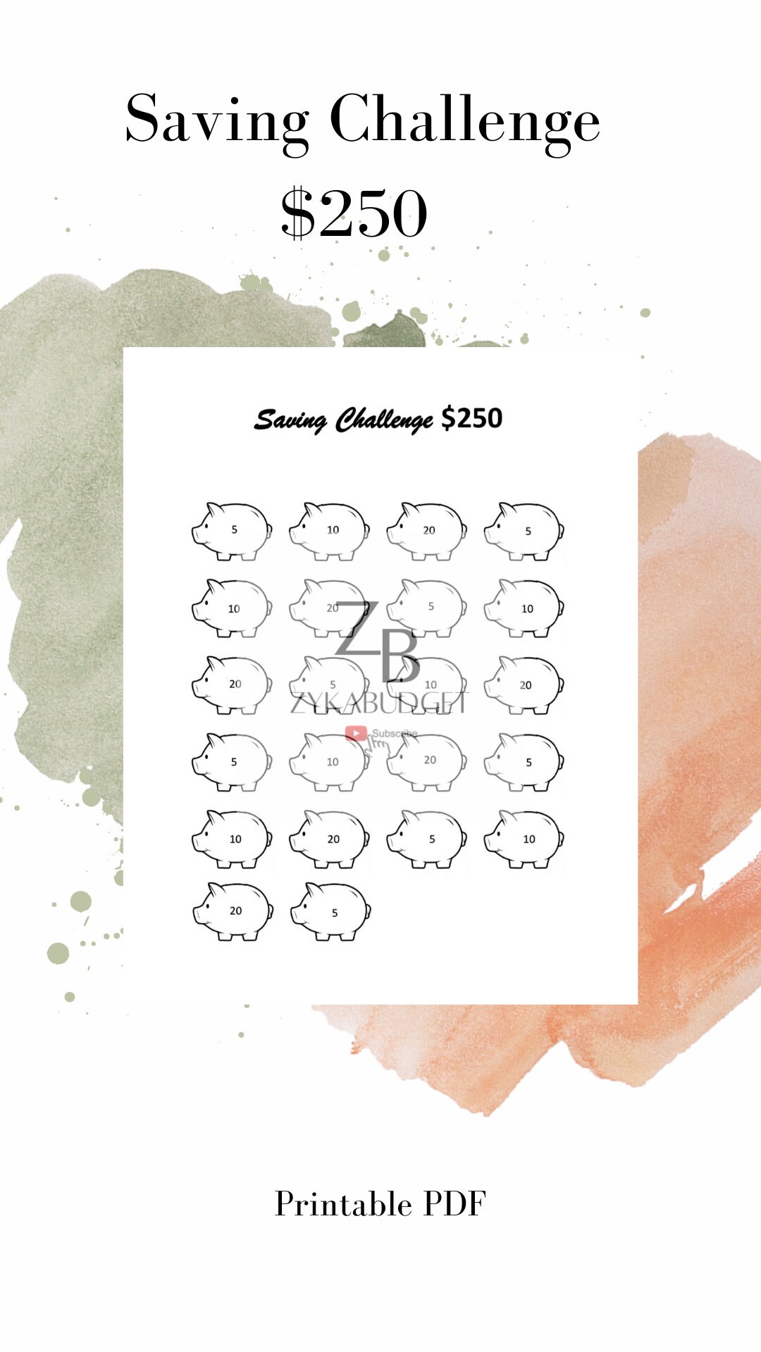 Saving Challenge - Etsy