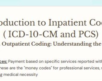 62 páginas: Guía básica de estudio de codificación para pacientes hospitalizados