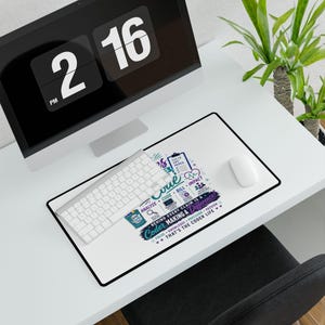 We Code Heroes Desk Mat | Programmer Code Deskpad, Coding Gift Desk Mat image 11