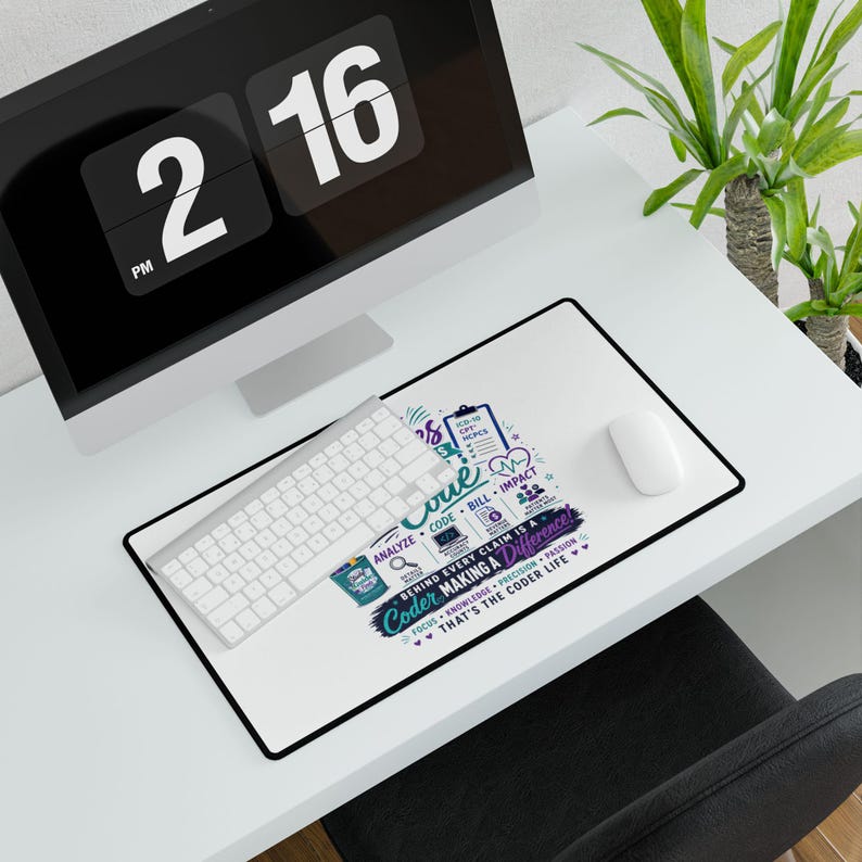 We Code Heroes Desk Mat | Programmer Code Deskpad, Coding Gift Desk Mat image 11