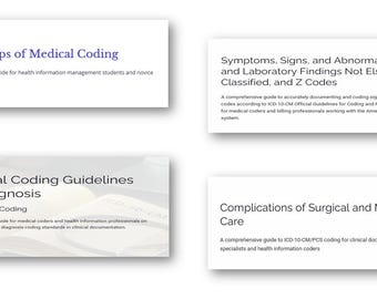 Notas de codificación de diagnósticos para pacientes hospitalizados: Pautas de codificación médica (formato PDF)