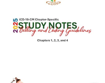 14 PÁGINAS: 2025 Pautas de codificación específicas de los capítulos 1 a 4 de la CIE-10. Solo notas de estudio.