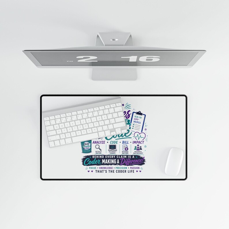 We Code Heroes Desk Mat | Programmer Code Deskpad, Coding Gift Desk Mat image 12