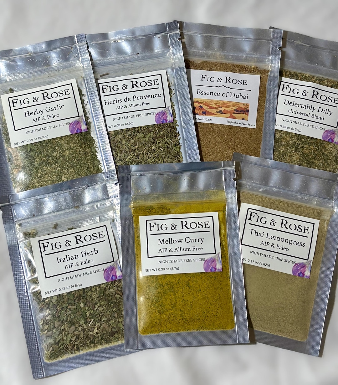Cooking Samper Gentle Kitchen Pack - Nightshade-free Spice Blend Sampler - Allergy ...