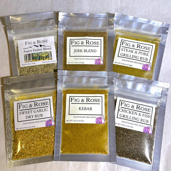 Backyard Grill Pack - Nightshade-Free Grill Seasoning Set - Allergy-Friendly BBQ Spice Blends