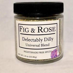 Delectably Dilly Universal Blend - Nightshade-Free Spice Blend - 1.9 oz