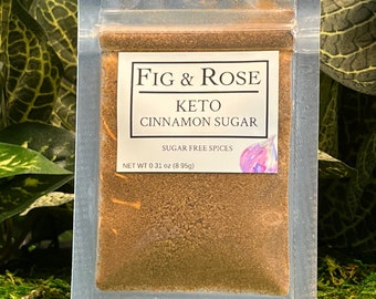 KETO Cinnamon Sugar Blend Allergy Friendly Sugar-Free 0.31 oz (8.95 g)