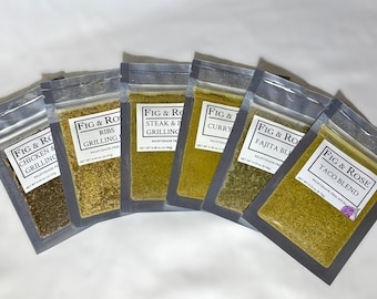 Paquete de cena de fin de semana: mezclas de especias atrevidas y sabrosas, aptas para alérgicos, para cada comida.