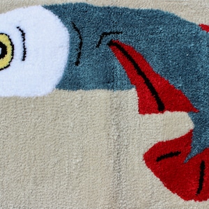 Expressive Fish Rug