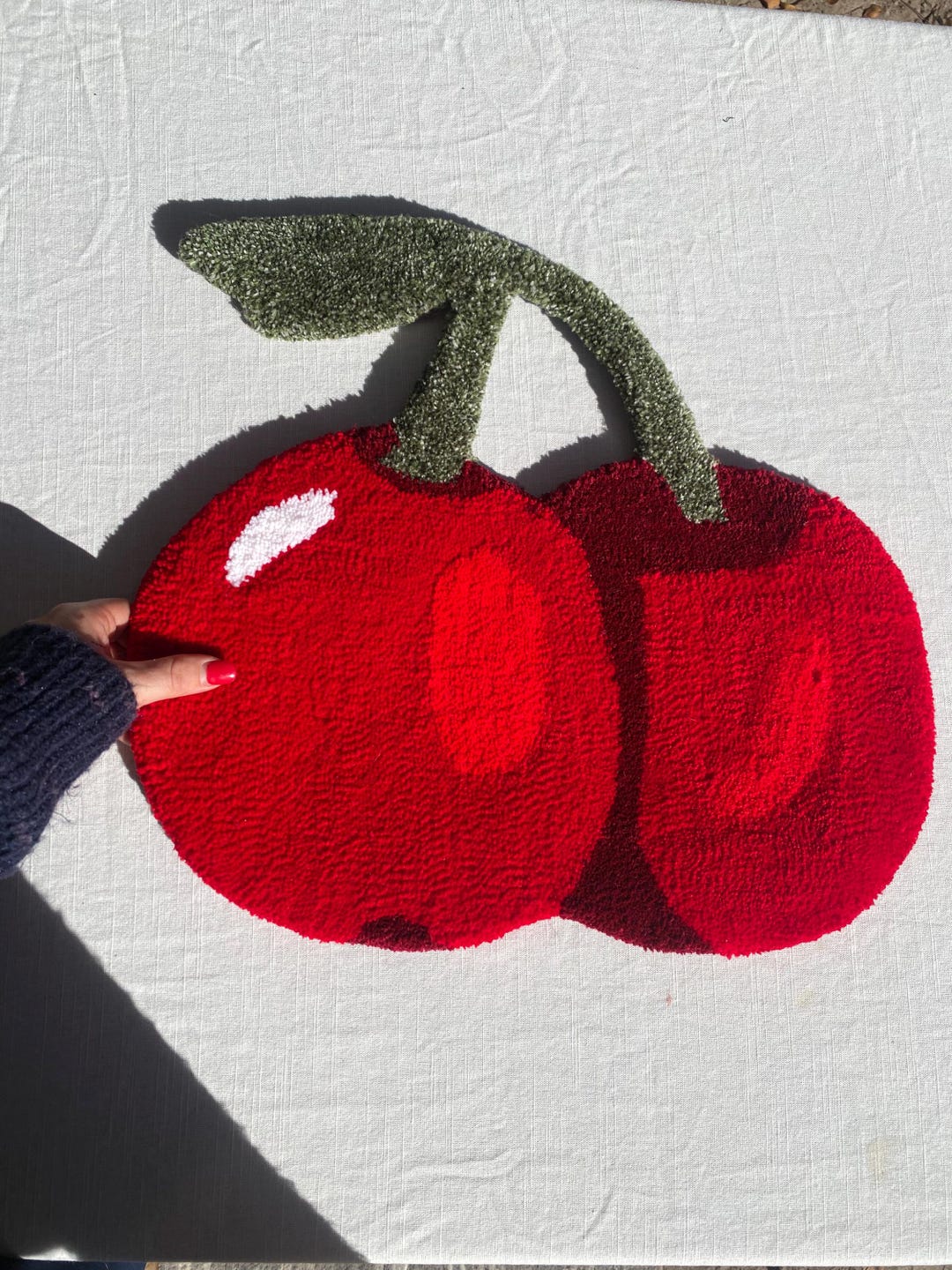 Cherry Tufted Mini Rug - Etsy