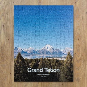 Puzzle | Grand Teton Nationalpark Puzzle | Puzzle | Puzzle 252 Teile | Puzzle 520 Teile | US National Parks Puzzle | Geschenk
