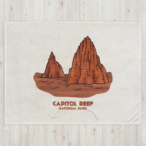 Capitol Reef Throw Blanket | National Parks Throw Blanket | National Park Gift | Camp Blanket | Travel Gift | Adventure Gift