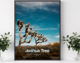 Joshua Tree National Park Poster | National Park Print | National Park Art | Travel Poster | California Park Print | Wall Art Nature Gift