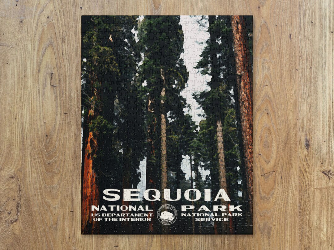 WPA Puzzle Sequoia National Park Puzzle Jigsaw Puzzle Vintage Puzzle US