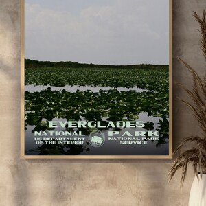 Everglades National Park Poster WPA Style | Vintage Travel Poster | Retro Travel Print | Vintage Travel Print | WPA Poster