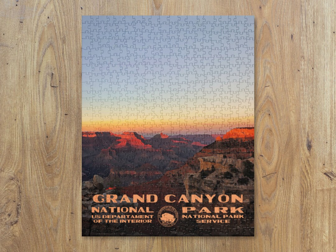 WPA Puzzle Grand Canyon National Park Puzzle Jigsaw Puzzle Vintage