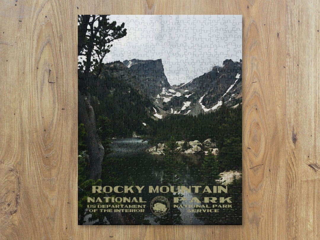 WPA Puzzle Rocky Mountain National Park Puzzle Jigsaw Puzzle Vintage