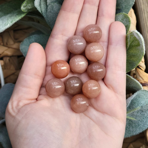 Peach Moonstone Mini Sphere