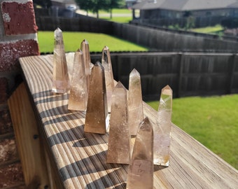 スモーキークォーツ 宝石タワー クリスタルタワー [27] - Etsy 日本