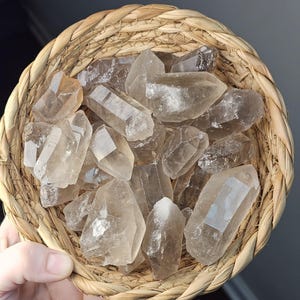 Raw Brazilian Smokey Quartz Points